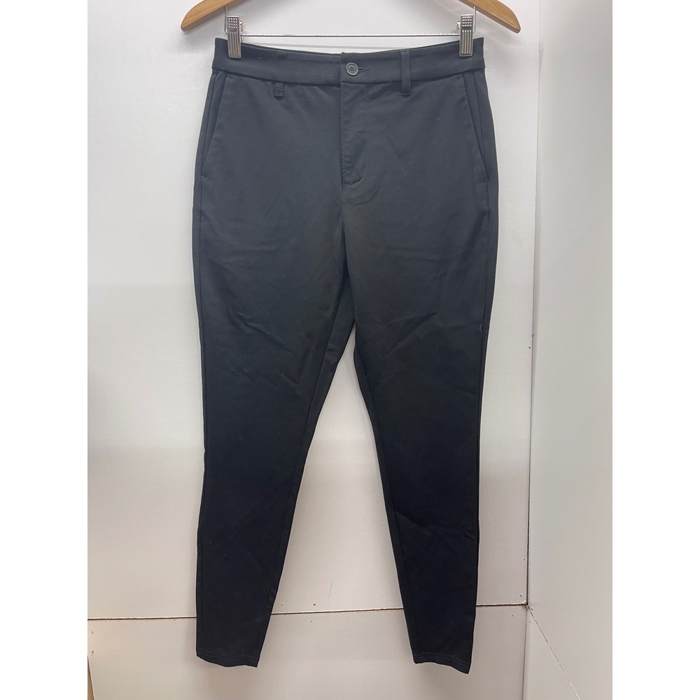 BYLT Premium Basics Mens Black Tapered Stretch Trousers Size M